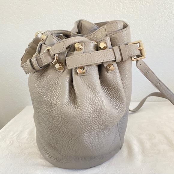 Alexander Wang Gray Diego Studded Drawstring Bag - Picture 6 of 15